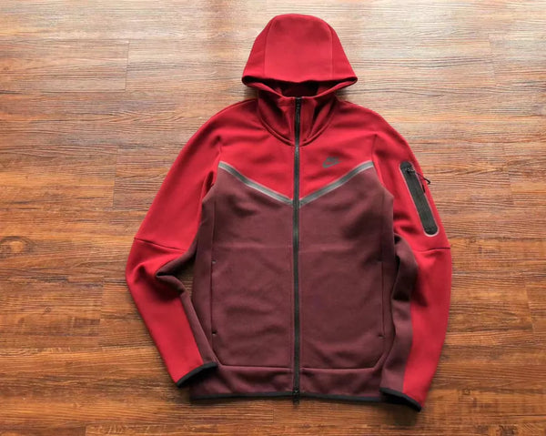 Conjunto Nike Tech Fleece Bordô
