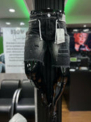 Bermuda Jeans Jogador Cordão Branco