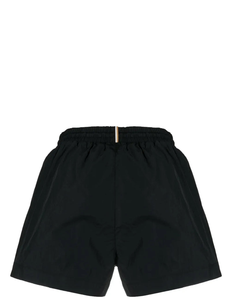 BOSS Bermuda de praia com logo e ajuste no cós