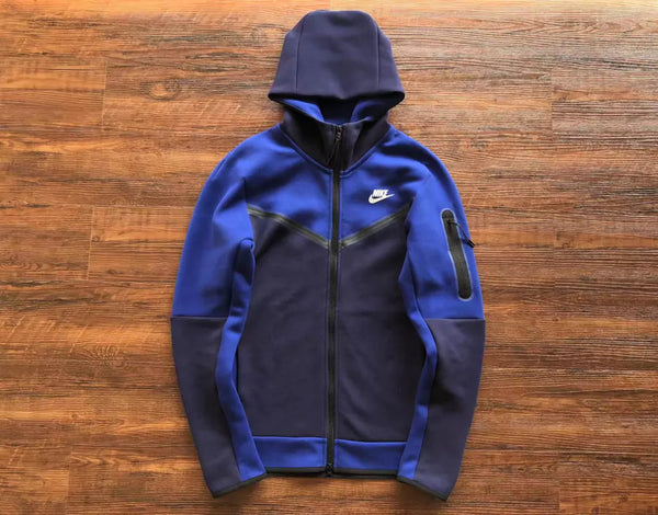 Conjunto Nike Tech Fleece Azul Marinho/Azul Royal