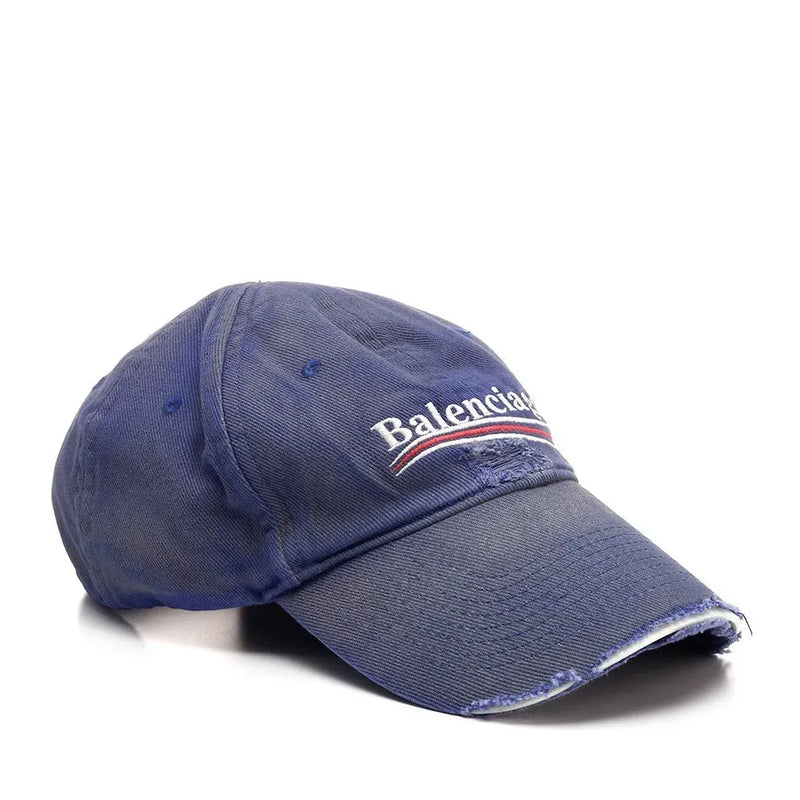 Boné Balenciaga Political Campaign Destroyed Blue