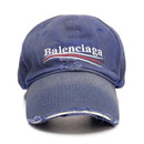 Boné Balenciaga Political Campaign Destroyed Blue