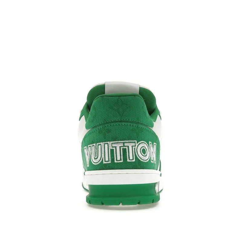 Louis Vuitton Trainer Velcro Green Monogram Denim