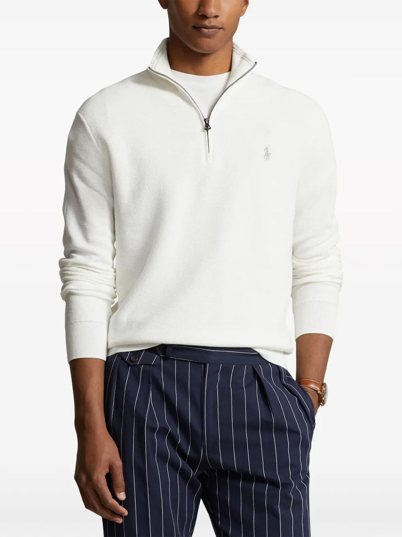 Polo Ralph Lauren Suéter Polo Pony com zíper