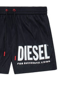 Diesel Bermuda de praia com estampa de logo