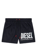 Diesel Bermuda de praia com estampa de logo