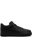 Nike Tênis Air Force 1 Low SP "Triple Black Perforated"