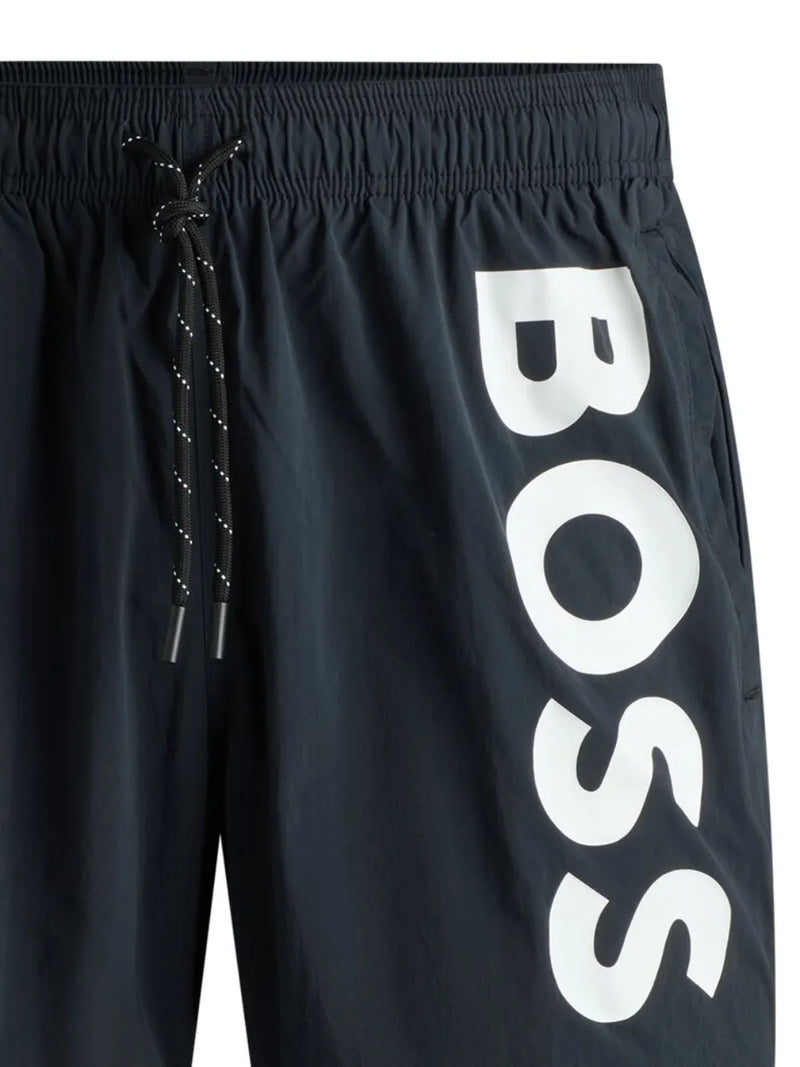 BOSS Bermuda de praia com estampa de logo