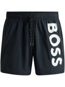 BOSS Bermuda de praia com estampa de logo