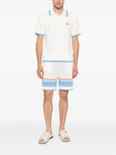 Casablanca Camisa polo com acabamento de listras