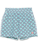 Casablanca Bermuda com monograma e efeito atoalhado