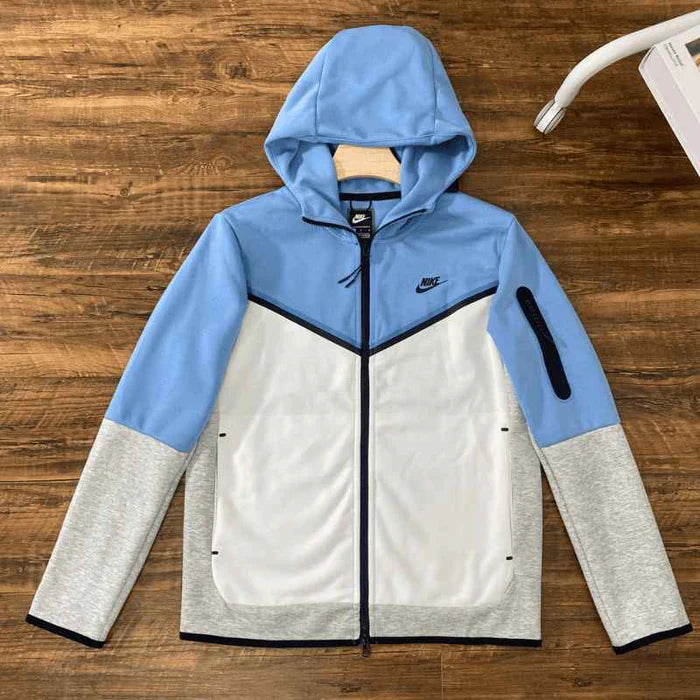Conjunto Nike Tech Fleece Azul e Cinza