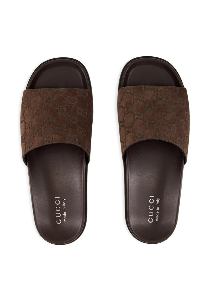 Gucci Sandália de camurça