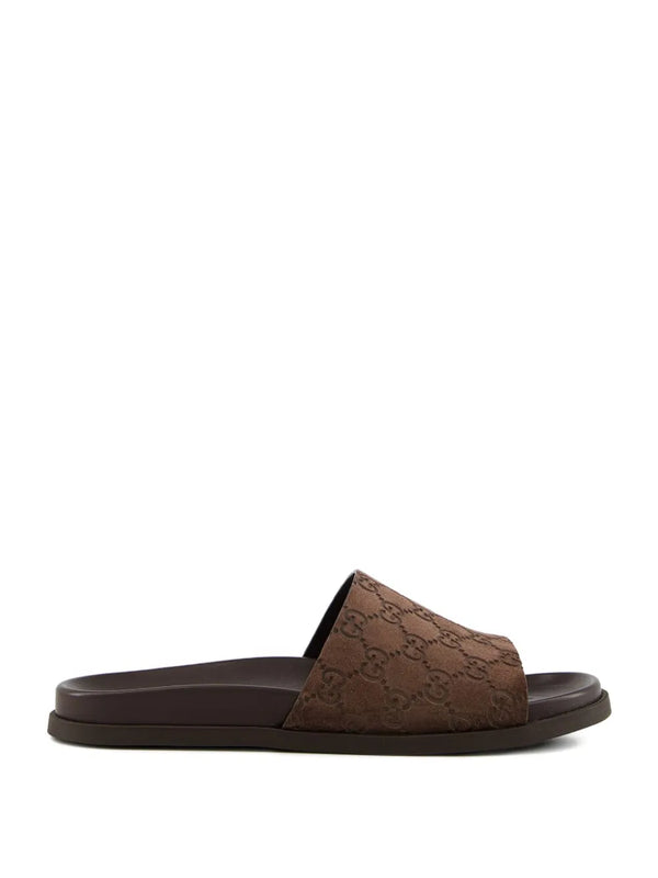 Gucci Sandália de camurça