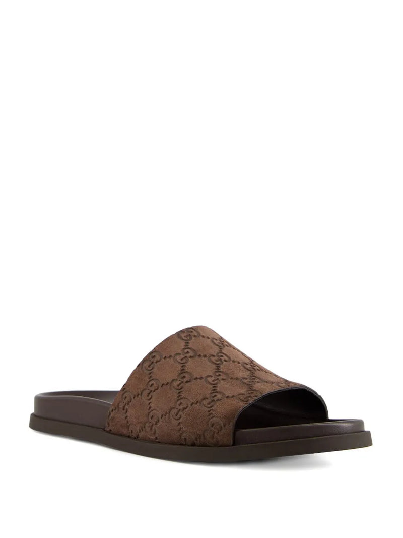 Gucci Sandália de camurça