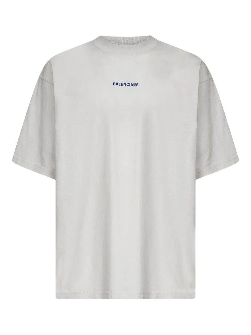Balenciaga Camiseta decote careca com logo