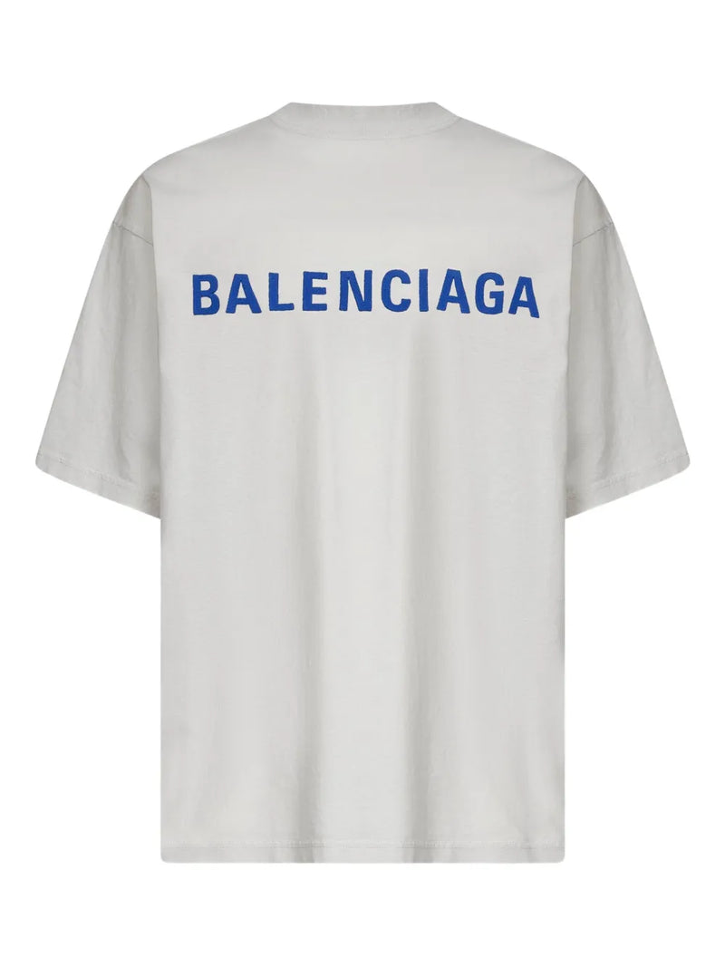 Balenciaga Camiseta decote careca com logo