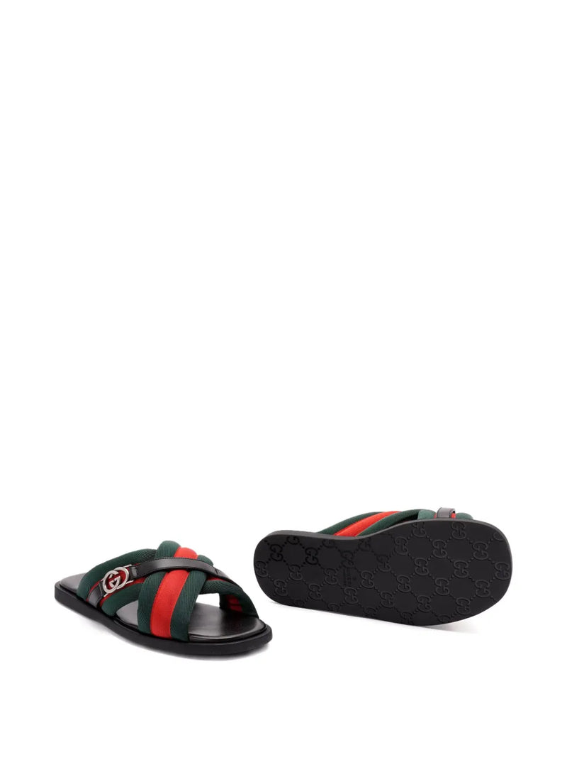 Gucci Sandália Maverik com tiras cruzadas