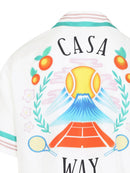 Casablanca Camisa Casa Way de seda com estampa