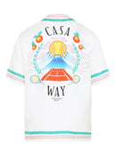 Casablanca Camisa Casa Way de seda com estampa