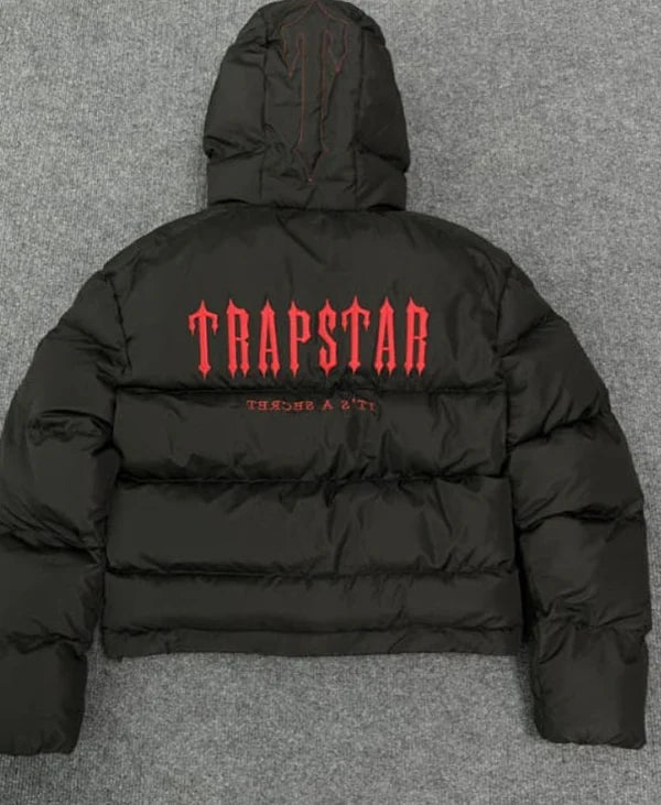 Jaqueta Trapstar Decoded Hooded Puffer 2.0 Infrared Edition