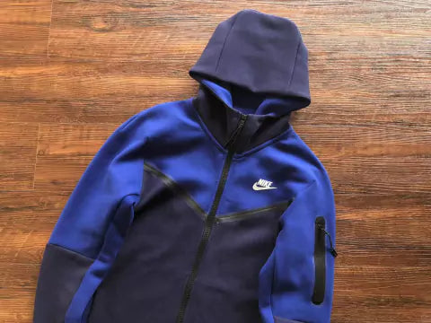 Conjunto Nike Tech Fleece Azul Marinho/Azul Royal