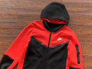 Conjunto Nike Tech Fleece Vermelho/Preto