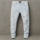 Calça Gringa Jeans Clara rasgada Drip US