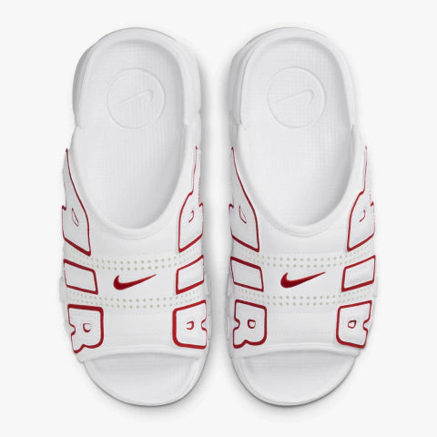 Chinelo Nike Air More Uptempo Slide 'White University Red'
