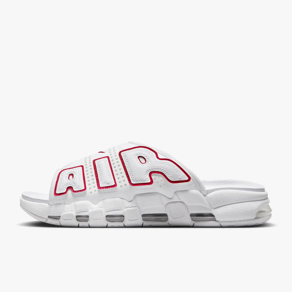 Chinelo Nike Air More Uptempo Slide 'White University Red'