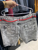 Bermuda Jeans Jogador Cordão Vermelho