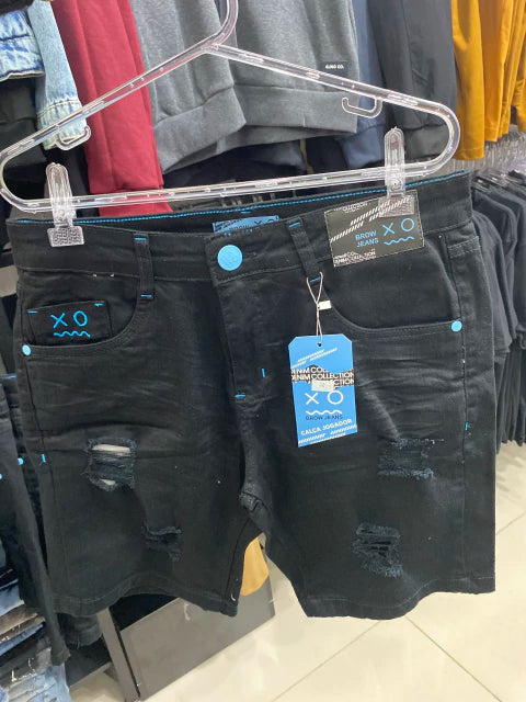 Bermuda Jeans Jogador Preta