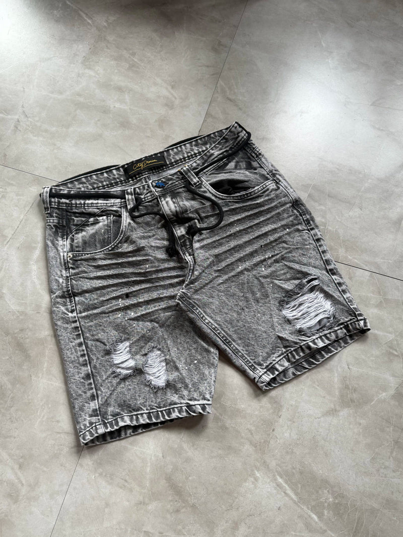 Bermuda Jeans Modelo Jogador - Cinza