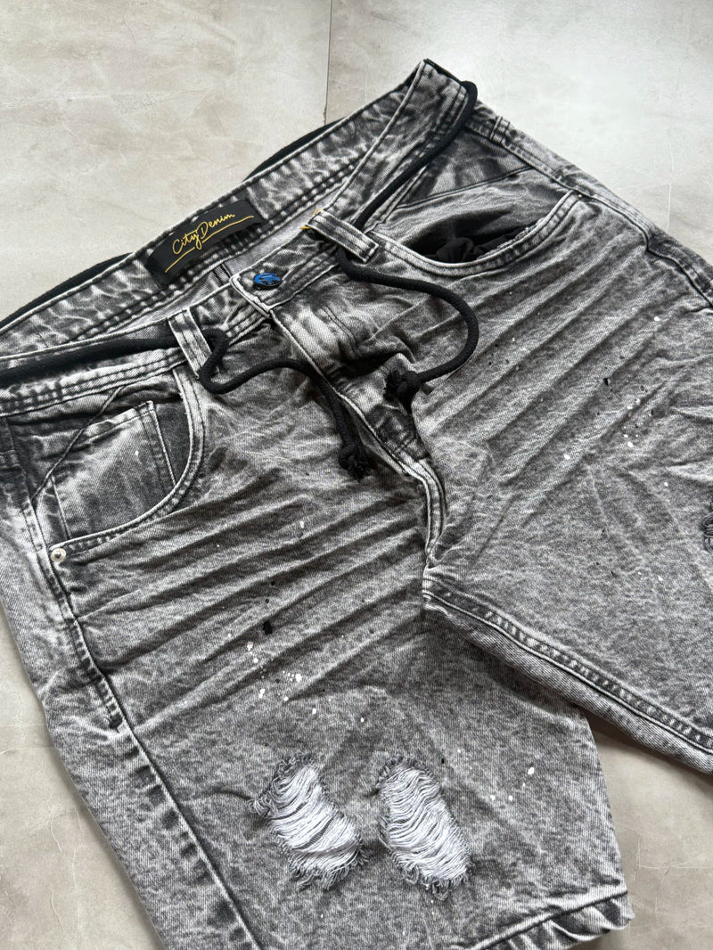 Bermuda Jeans Modelo Jogador - Cinza