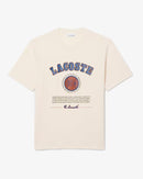 Camiseta Lacoste De Algodão - Creme