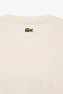 Camiseta Lacoste De Algodão - Creme
