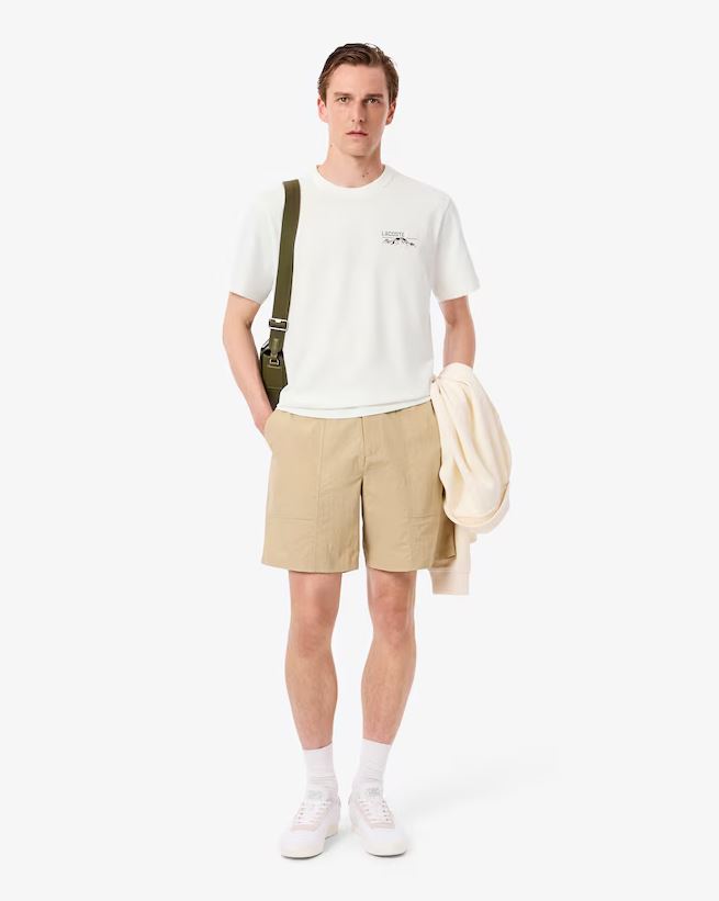 Camiseta De Malha Estampada - Branco