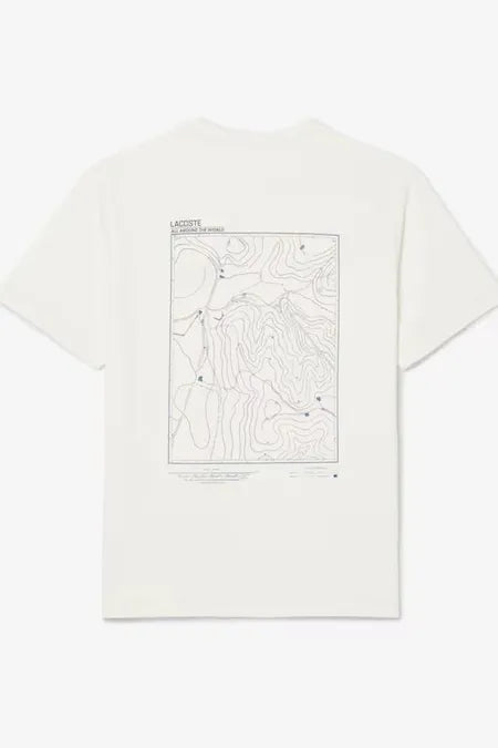Camiseta De Malha Estampada - Branco