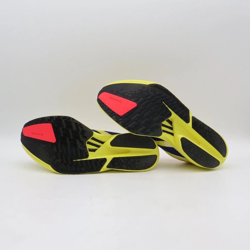 Adidas Adizero Adios Pro 4 puro enxofre azul lúcido vermelho lúcido
